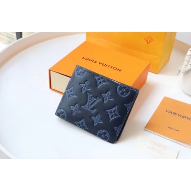 Replica Top Louis Vuitton MULTIPLE WALLET M70422 Navy Blue JK106ll80