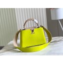 AAA Replica Louis Vuitton CAPUCINES BB M48865 Lemon&light gray JK39VB75