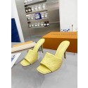 Best 1:1 Louis Vuitton slipper 25192-6 Heel 9.5CM JK1926OR71
