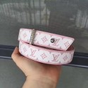 Cheap Copy Louis Vuitton 30mm Pink Belt M9306 Silver JK2791Eq45