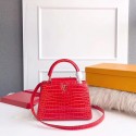 Cheap Copy Louis vuitton original crocodile CAPUCINES PM M94587 red JK1536Eq45