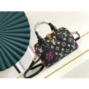 Cheap Louis Vuitton SPEEDY BANDOULIERE 20 M46088 Black & White & Pink JK5798sZ66