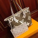 Copy 1:1 Louis Vuitton Original NEVERFULL M44568 Khaki JK1319xD64