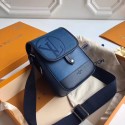 Copy Louis vuitton MESSENGER PM M53495 blue JK1761Ey31