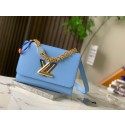 Designer Replica Louis Vuitton TWIST MM M59627 light blue JK5908CF36