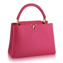 Fake Louis Vuitton Capucines MM M95508 Hibiscus Flamingo JK2477uQ71