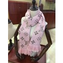 Fake Louis Vuitton Cashmere Scarf LV3308A pink JK3567RY48