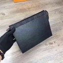 Fake Louis Vuitton Epi Leather POCHETTE VOYAGE MM M67736 Black JK2265Lh27