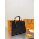 Fake Louis Vuitton ONTHEGO Monogram MM M45889 Leopard Black JK291tu77