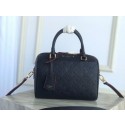 Fake Louis vuitton original leather SPEEDY 25 Monogram Empreinte M43501 dark blue JK740GR32