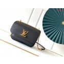 Fake Louis Vuitton Original Lockme chain small handbag M57067 black JK684xR88