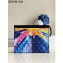 Fake Louis Vuitton POCHETTE VOYAGE MM M61692 blue JK282EQ38