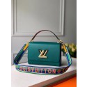 Fashion Louis Vuitton twist medium tote bag M55851 Emerald JK791Of26