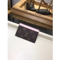 Imitation 1:1 Louis Vuitton Monogram Canvas CARD HOLDER M60703 pink JK394LT32