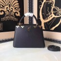 Imitation 1:1 Louis Vuitton original Elegant Capucines BB Bags M94517 black JK2059LT32