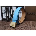 Imitation AAA Louis Vuitton Belt LV1939 SkyBlue JK2834kf15