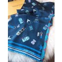 Imitation AAA Louis Vuitton silk Scarf M71429 blue JK3564kf15