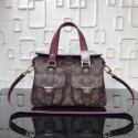 Imitation Fashion Louis Vuitton Monogram Canvas MANHATTAN Bag M43482 Wine JK2235kd19