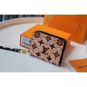 Imitation Fashion Louis Vuitton Original LV CRAFTY ZIPPY M69496 brown JK205kd19