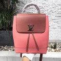 Imitation Louis Vuitton 2018 Spring-Summer LOCKME BACKPACK M41815 Pink JK2090Fo38