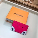 Imitation Louis vuitton card holder M67639 rose JK305SU87