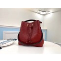 Imitation Louis Vuitton Monogram Empreinte Neonoe Original Leather M45256 Red JK871QN34