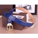 Imitation Louis Vuitton Monogram Vernis Belt LV4768 Blue JK2808SU58