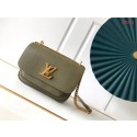 Imitation Louis Vuitton Original Lockme chain small handbag M57067 Khaki green JK683Dl40