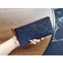 Imitation Louis Vuitton Original Monogram Empreinte Wallet M68712 Navy Blue JK242sJ18