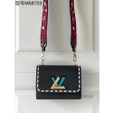 Imitation Louis Vuitton TWIST PM M58723 black JK265Fo38