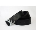 Knockoff Louis Vuitton Black Leather Belt LV2057 JK2903fY84