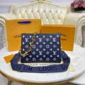 Knockoff Louis Vuitton COUSSIN PM M58626 Royal blue & white JK07tU76