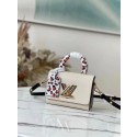 Knockoff Louis Vuitton TWIST MM M58568 white JK338yN38