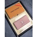 Louis Vuitton Calfskin Leather CAPUCINES WALLET M61249 Pink JK552tL32