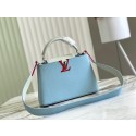 Louis Vuitton CAPUCINES BB M48865 sky blue&white JK38yk28