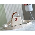 Louis Vuitton CAPUCINES MINI M59205 white&brown JK27tL32