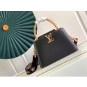 Louis Vuitton CAPUCINES MM M58608 Black&Arizona Beige JK70yC28