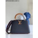 Louis Vuitton CAPUCINES Original Leather PM M48865 black JK266Kn56