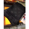 Louis Vuitton Cashmere Scarf LV3307A black JK3568su78