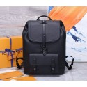 Louis Vuitton CHRISTOPHER SLIM BACKPACK M58644 black JK123su78