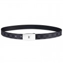 Louis Vuitton Cut Long Damier Graphite Belt M9638Q JK3093uk46