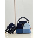 Louis Vuitton denim CAPUCINES MINI M59430 blue JK5920DI37