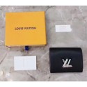Louis Vuitton Epi Leather TWIST COMPACT WALLET M64414 Black JK538uk46