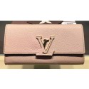 Louis Vuitton Litchi Leather LOUISE WALLET M60766 Light Pink JK635Yv36