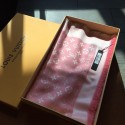 Louis Vuitton MONACO SQUARE Monogram flower pattern silk M71151 pink JK3576KX51