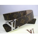 Louis Vuitton Monogram Canvas Belt LV2050 Silver JK2928rJ28