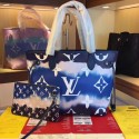 Louis Vuitton Monogram Canvas Original NEVERFULL M45128 blue JK865nQ90