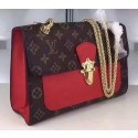 Louis Vuitton Monogram Canvas PALLAS CHAIN Bag M41731 Red JK2374vN22