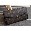 Louis Vuitton Monogram Canvas SARAH WALLET RETIRO M41951 Black JK613bW68