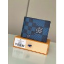 Louis vuitton Monogram Canvas Wallet N60434 blue JK163ff76